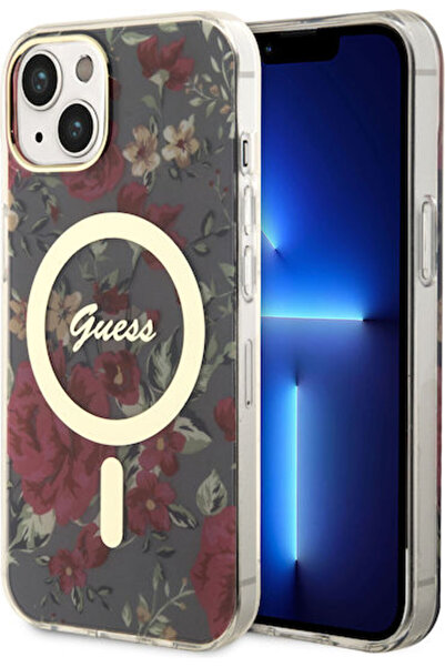 Guess Πλαστική Πολύχρωμη Πίσω Θήκη με Λουλούδια (iPhone 14) Κωδικός: GUHMP14S...