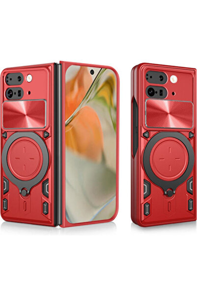Techsuit Camguard Pro Πίσω Θήκη Σιλικόνης Κόκκινη (Google Pixel 9 Pro Fold)