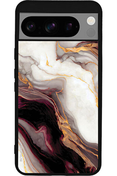 Other Θήκη Sonique Σειράς Marble για Google Pixel 8 Pro 5G Μπορντό