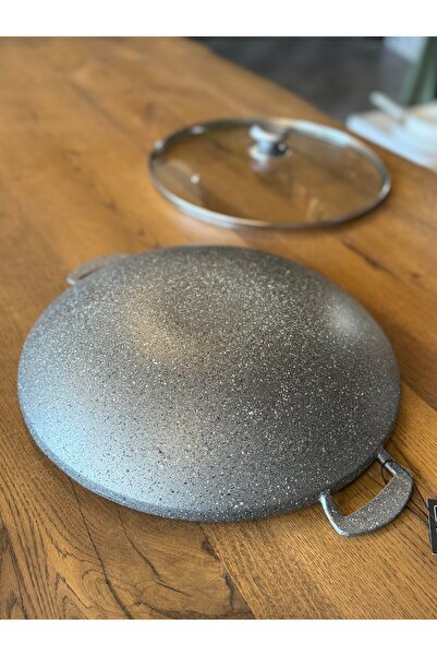 şirineşyalarım 34 cm Döküm Granit Saç Tava - Gri