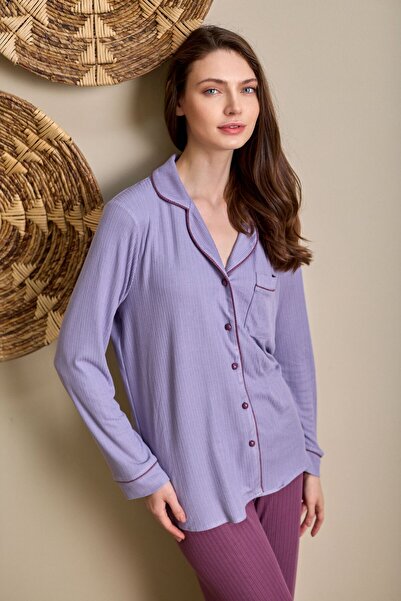 Lohusa Homewear طقم بيجامة للحوامل بأكمام طويلة وتصميم خاص من نيو سيزون، قميص...