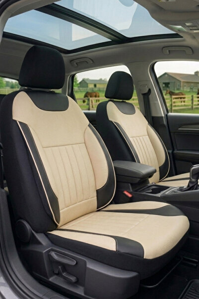 SM OTO KILIF Edition Series Thai Feather Fabric Universal Car Seat Cover Full...