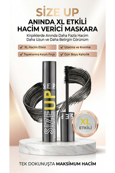 SEPHORA COLLECTION Size up Instant XL Effect Volumizing Mascara Lengthening C...