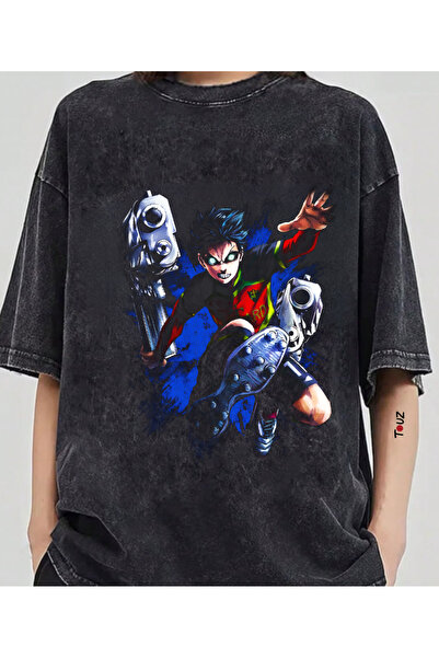 Touz Moda Tricou oversize unisex cu imprimeu Anime BlueLock Isagi