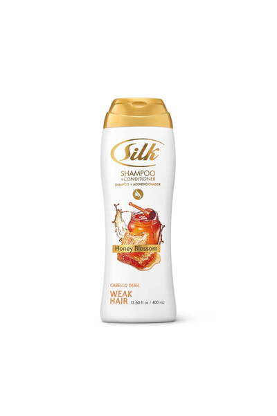 silk 2-in-1 Shampoo and Conditioner for Weak Hair, Honey Blossom, 13.6 fl oz
