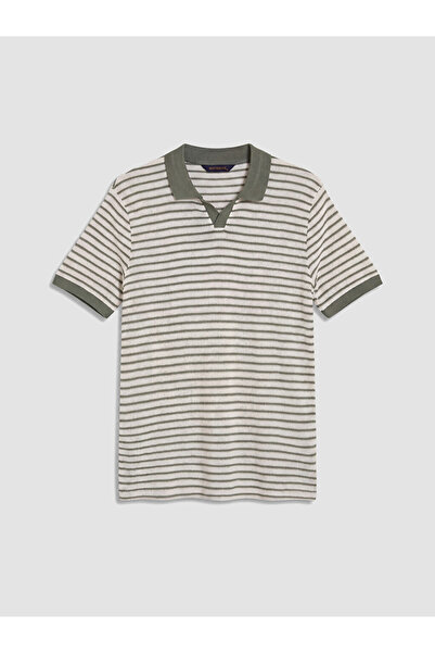LC Waikiki Esvab • Modern & Distinctive Devrik Roba Collar Striped Men's T-Shirt