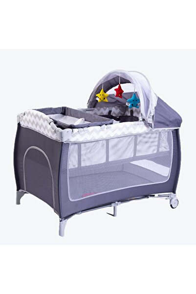 GGEROU Baby Crib, Travel Cot,Baby Basinet Bedside,Portable Playard,Foldable L...