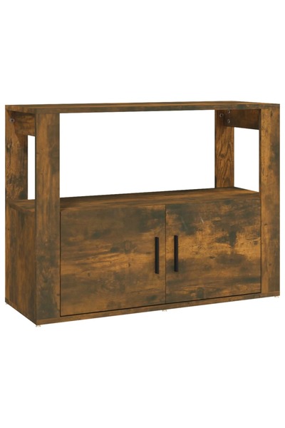 vidaxl Servantă, stejar fumuriu, 80x30x60 cm, lemn prelucrat