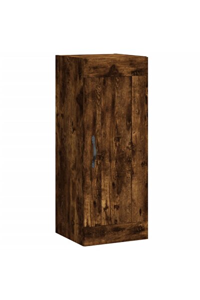 vidaxl Wall cabinet, smoky oak, 34.5x34x90 cm, engineered wood