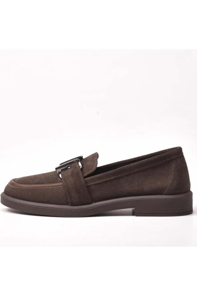 Gusse Holden Women's Genuine Suede Leather Loafer Shoes 527-2