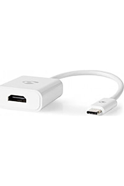 Nedis Μετατροπέας USB-C αρσενικό σε HDMI θηλυκό Λευκό 1 τεμάχιο CCGP64651WT02