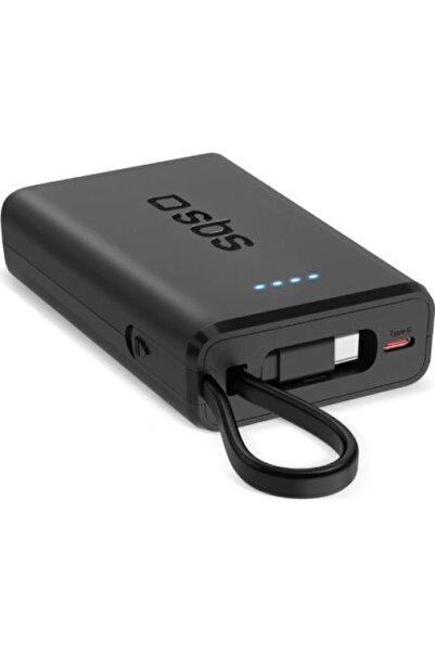 SBS Power Bank 10000mAh 20W με θύρα USB-A και 2 θύρες USB-C Power Delivery Μαύρο