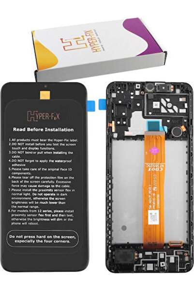 Hyper Οθόνη με μηχανισμό αφής και πλαίσιο για Samsung A04s (Μαύρο)