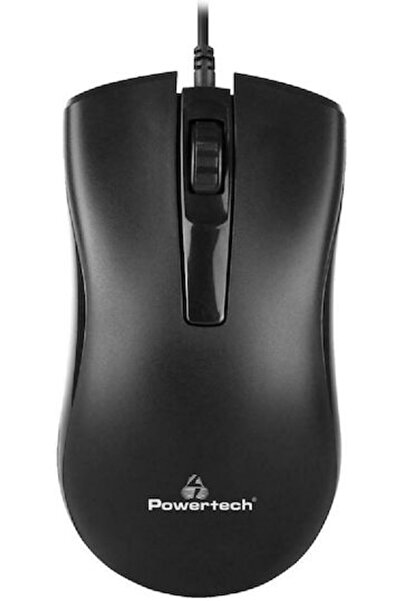 POWERTECH PT-808 Ενσύρματο Ποντίκι Μαύρο