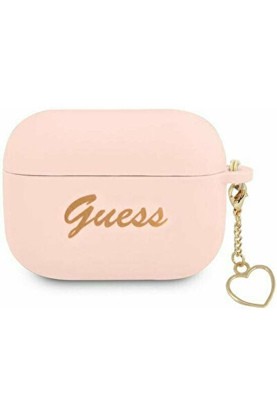 Guess Θήκη Σιλικόνης Charm Ροζ για Apple AirPods Pro