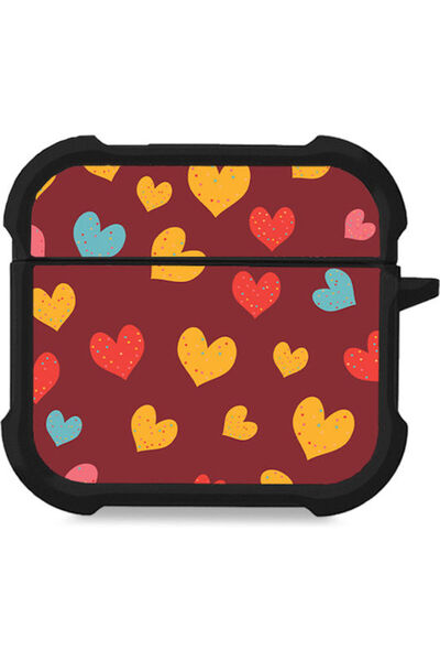 Other Θήκη Σιλικόνης Sonique Heart Series σε χρώμα Μπορντό για Apple AirPods 4
