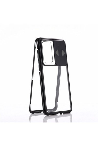 WOZINSKY Husă magnetică pentru Huawei P40, protecție din sticlă 360 pentru ecran și cameră