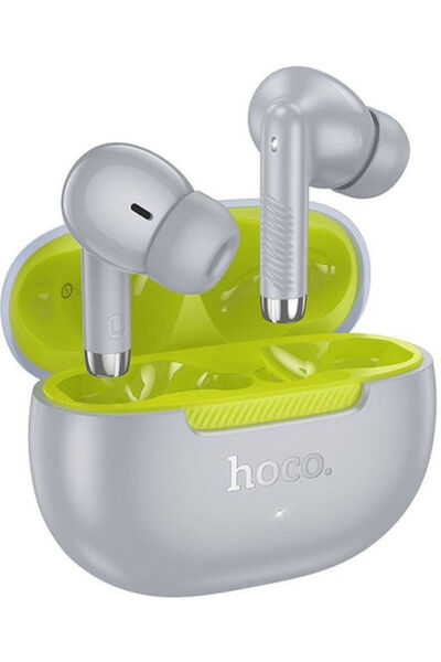 hoco. Hoco EQ24 Ενδοωτικά Ακουστικά Bluetooth Handsfree με Θήκη Φόρτισης Γκρι