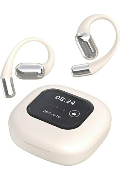 4smarts Skybuds Bluetooth Ακουστικά Handsfree με Θήκη Φόρτισης Μπεζ