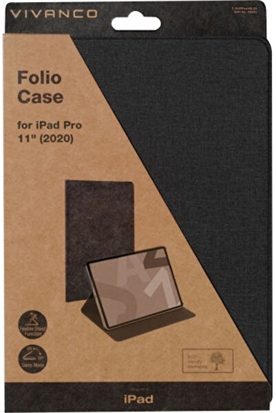 Vivanco Μαύρη Αναδιπλούμενη Θήκη Folio για iPad Pro 2020 11 "