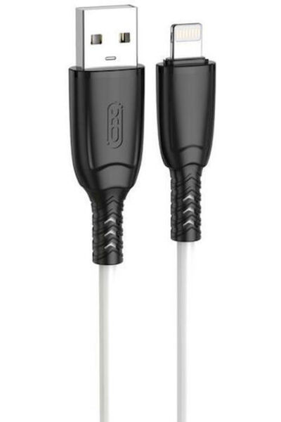 Xo Καλώδιο USB-A σε Lightning Λευκό 1μ (XO-NB245-LWH)