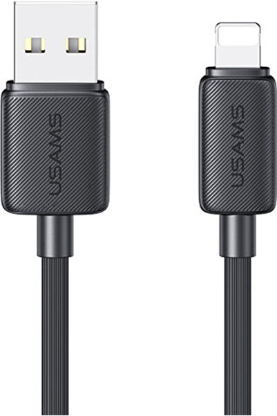 Usams Us-sj689 Καλώδιο USB-A σε Lightning 12W Μαύρο 1μ (SJ689USB01)