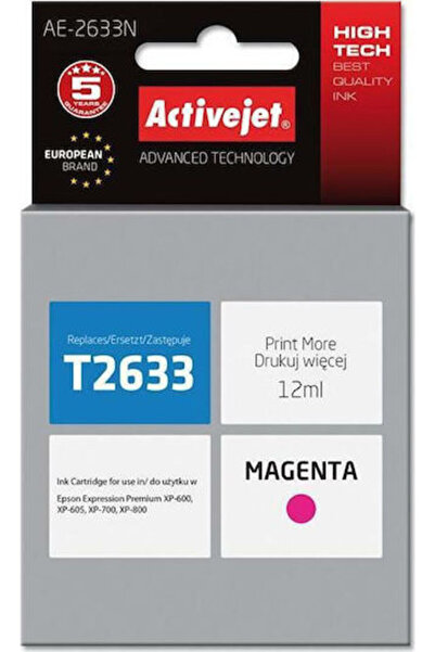 Other Συμβατό μελάνι για εκτυπωτή inkjet Active Jet Epson T2633 12ml Ματζέντα