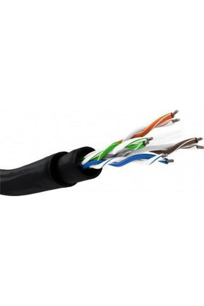 TRITON Καλώδιο Ethernet U/UTP Κατηγορίας 6 Gigabit 100μ Μαύρο