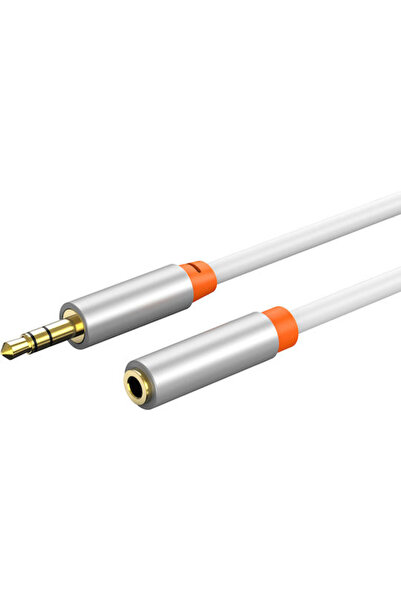 Cabletime Καλώδιο Ήχου Jack 3.5mm, Αρσενικό 3.5mm - Θηλυκό 3.5mm, Λευκό, 3μ, ...