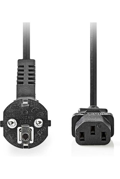 Nedis Καλώδιο IEC C13 - Schuko 5μ Μαύρο (CEGL10000BK50)