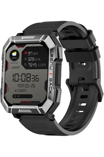 Blackview W60 50mm Έξυπνο ρολόι με μετρητή καρδιακών παλμών (Μαύρο)