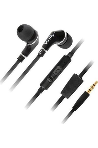 Lampa Willy Ενδοωτικά Ακουστικά Handsfree με Βύσμα 3.5mm Μαύρα