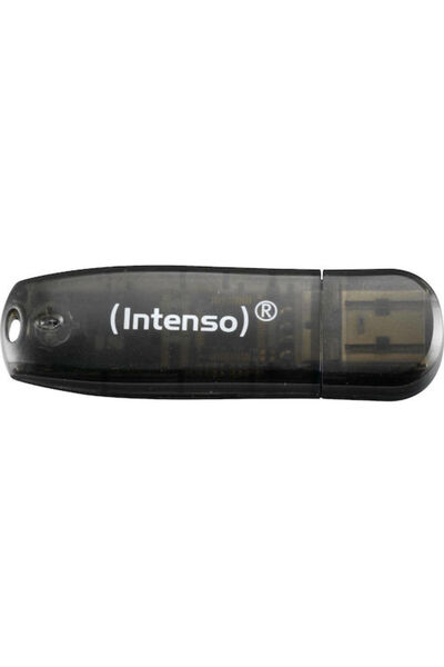 Intenso Στικάκι USB 2.0 16GB Μαύρο Rainbow Line