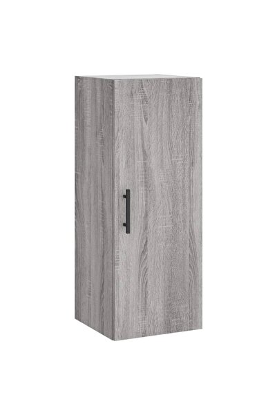 vidaxl Dulap montat pe perete, gri sonoma, 34,5x34x90 cm