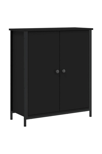 vidaxl Sideboard, black, 70x30x80 cm, processed wood