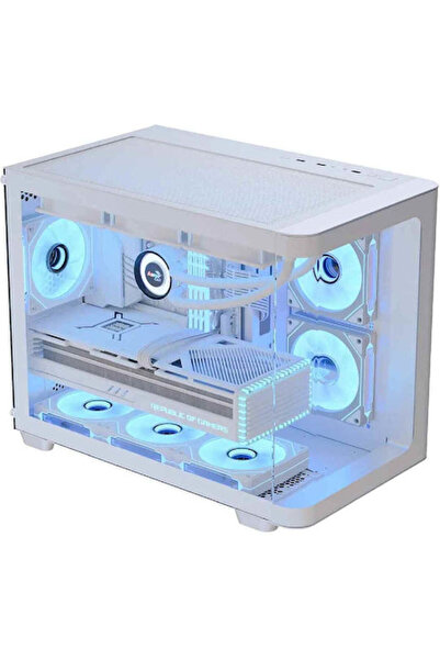 AEROCOOL P300C Gaming Κουτί Υπολογιστή Μίνι Πύργος με Πλαϊνό Παράθυρο και Φωτ...