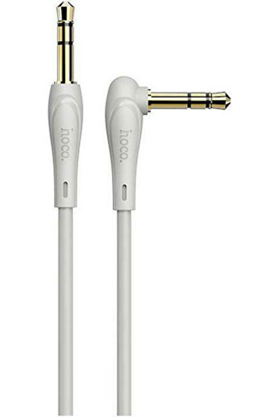 hoco. Hoco Καλώδιο Jack 3.5mm Αρσενικό 3.5mm - Αρσενικό 3.5mm Γκρι 1μ με επιχ...