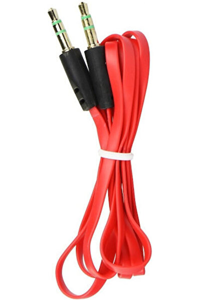 OEM Καλώδιο Ήχου 3.5mm Αρσενικό - 3.5mm Αρσενικό Κόκκινο 1μ με επιχρυσωμένα α...