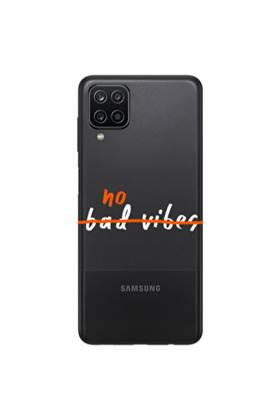 Other Samsung A12 No bad vibes 2 Transparent Silicone TPU Θήκη