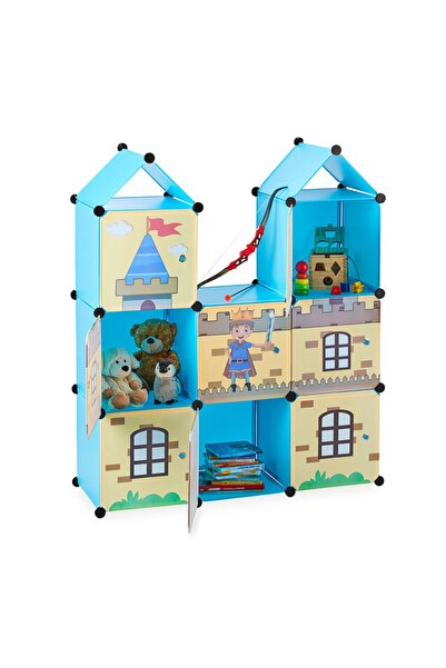 Relaxdays Etajeră modulară pentru camera copiilor Relaxdays, 110 x 37 x 128 c...