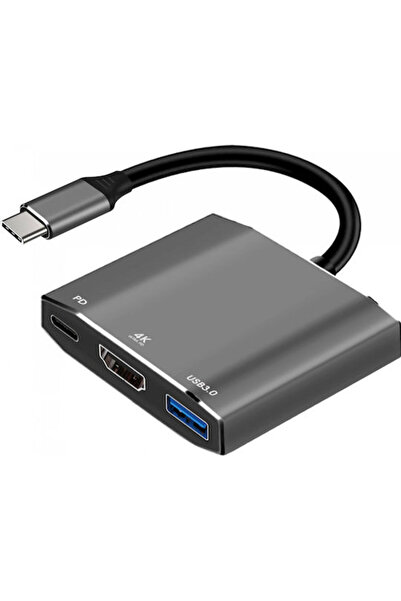 ART Σταθμός σύνδεσης USB-C με HDMI 4K PD Ethernet Ασημί