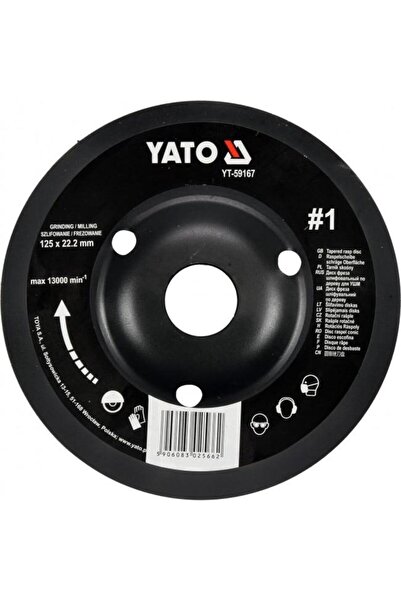 yato YT-59167 Depressed Rasp Disc for Wood 125x22.2 mm