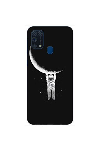 Other Samsung M31 Swinging on the moon Transparent Silicone TPU Θήκη