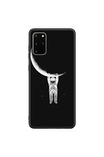 Other Samsung S20 Swinging on the moon Black Glossy Θήκη