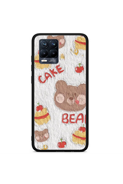 Other Realme 8 i Cake Bear Black Glossy Θήκη