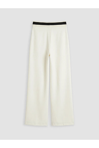 LC Waikiki Ecru Elastic Waist Soft Touch Women's Sweatpants