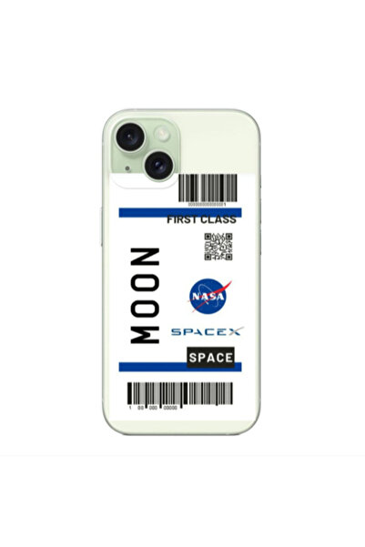 Other Apple iPhone 15 Plus Moon spacex Transparent Silicone TPU Θήκη