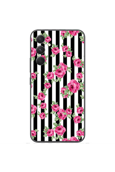 Other Samsung Galaxy A05s Roses and black line Transparent Silicone TPU Θήκη
