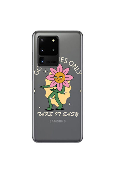 Other Samsung S20 Ultra Good Vibes Only Transparent Silicone TPU Θήκη