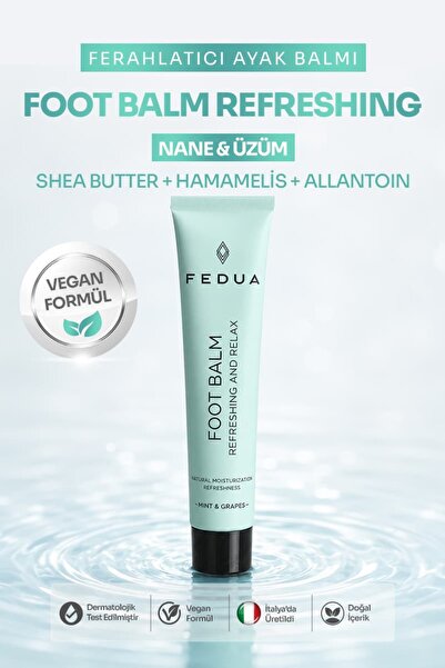 Fedua Foot Balm Refreshing And Relax Mint & Grapes Ayak Bakım Kremi 45 Ml